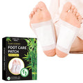 Box of 10 non-woven dehumidifying foot patches with Chinese mugwort paste for sole application