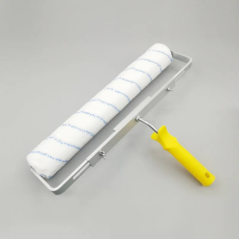 18-inch lengthened paint roller with long medium and short brush heads for wall painting
