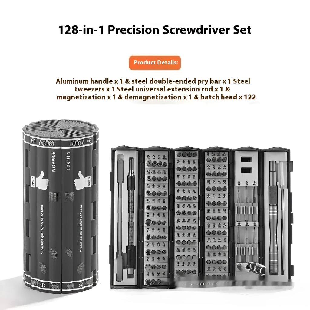 Screwdriver set with chrome molybdenum steel cutter head and aluminium alloy handle