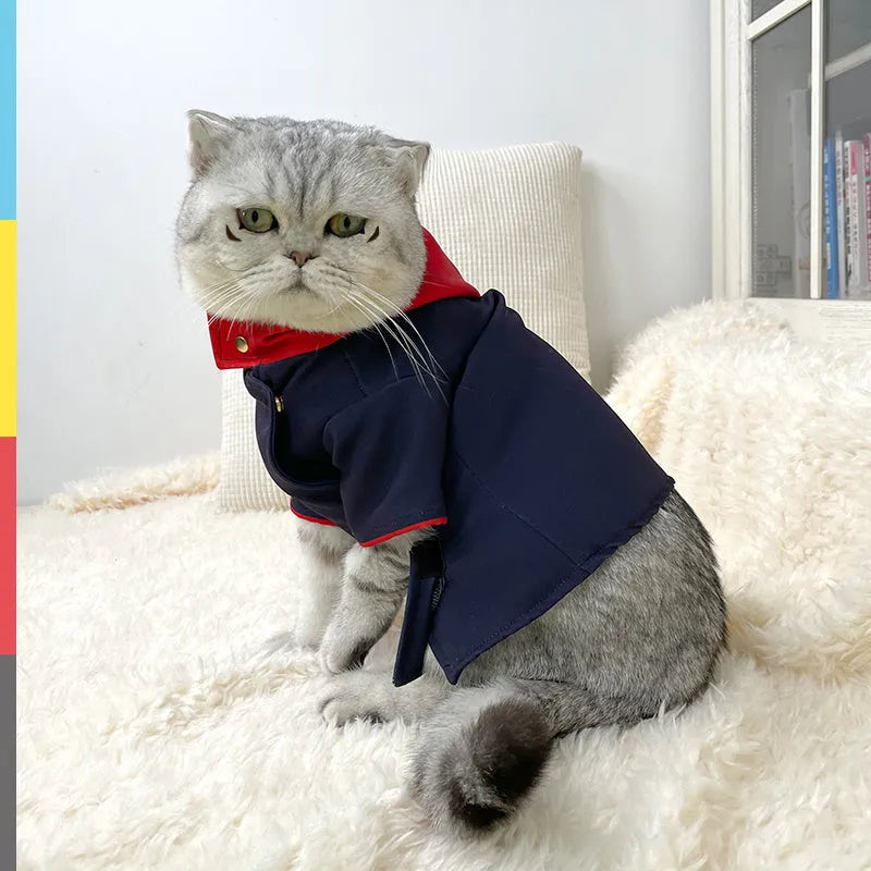 Tiger stripe camo hoodie pet costume for cat and dog photography props