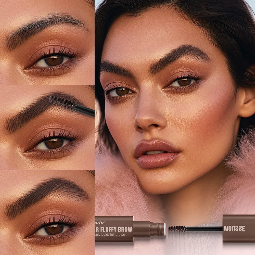 Eyebrow cream in brown and black for long-lasting shape, standard specifications