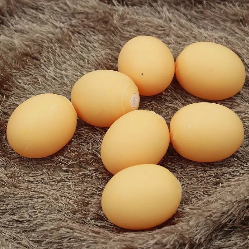 Simulation egg dog toy with sound for tooth cleaning made of non-toxic TPR material