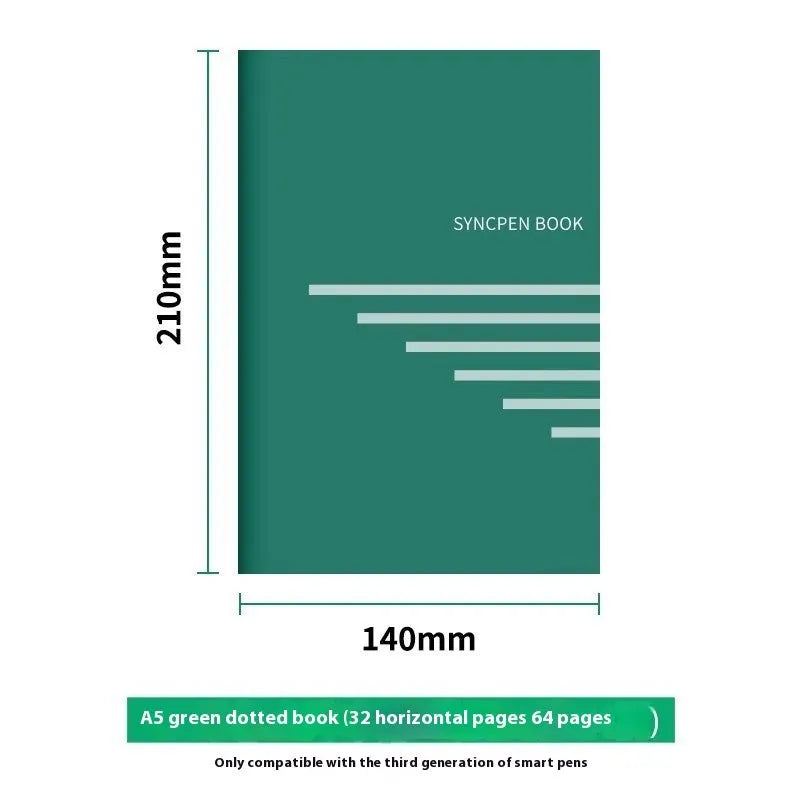 Loose leaf spiral notebook core with Zodiac Forest Paper and nine pen refills including ballpoint, pencil, and plastic types.