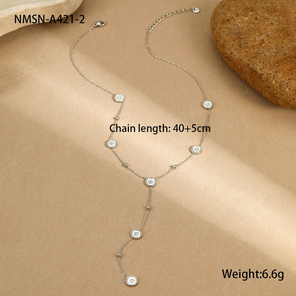 Light luxury fritillary stainless steel bracelet with 18K gold plating and geometric design