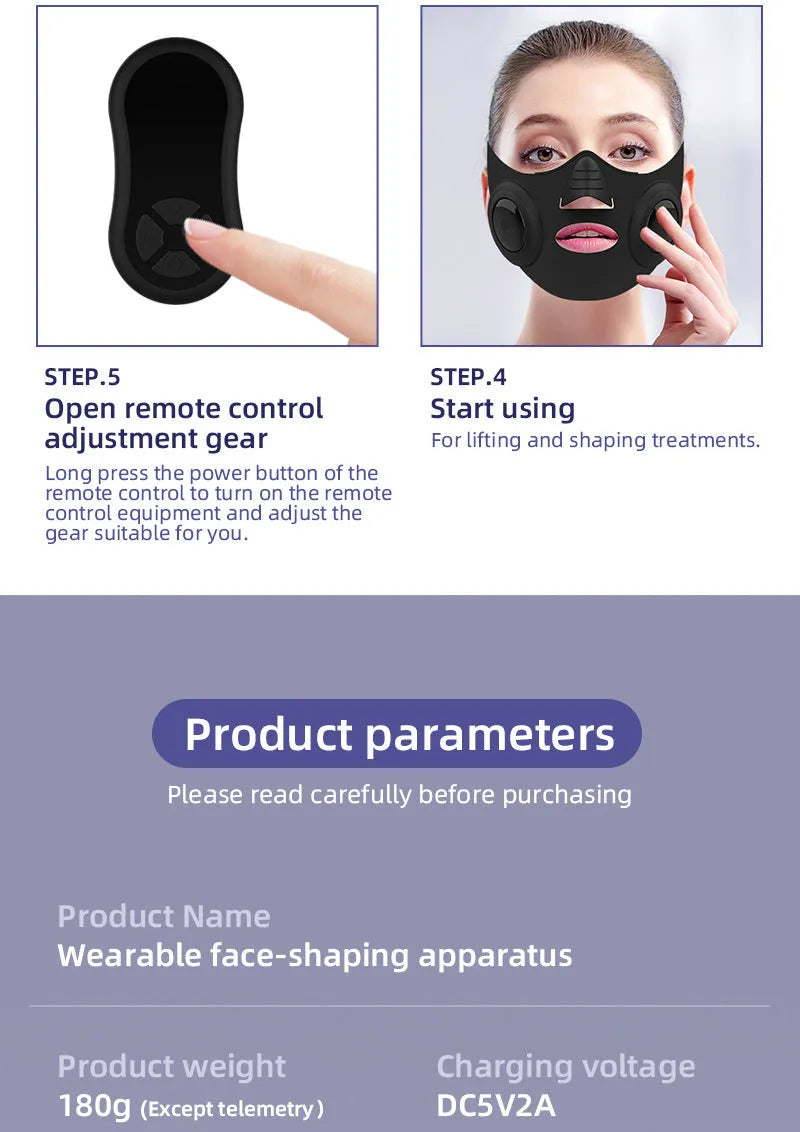 Black photon rejuvenation mask beauty device with USB charging port