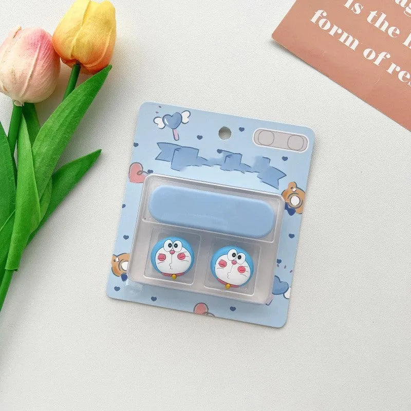 Cartoon magnetic data cable fixer for desktop organisation in various colour styles