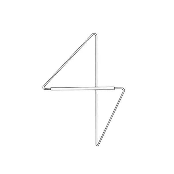 Minimalist carbon steel corner clothes hanger wall mounted storage hook small 50x40cm