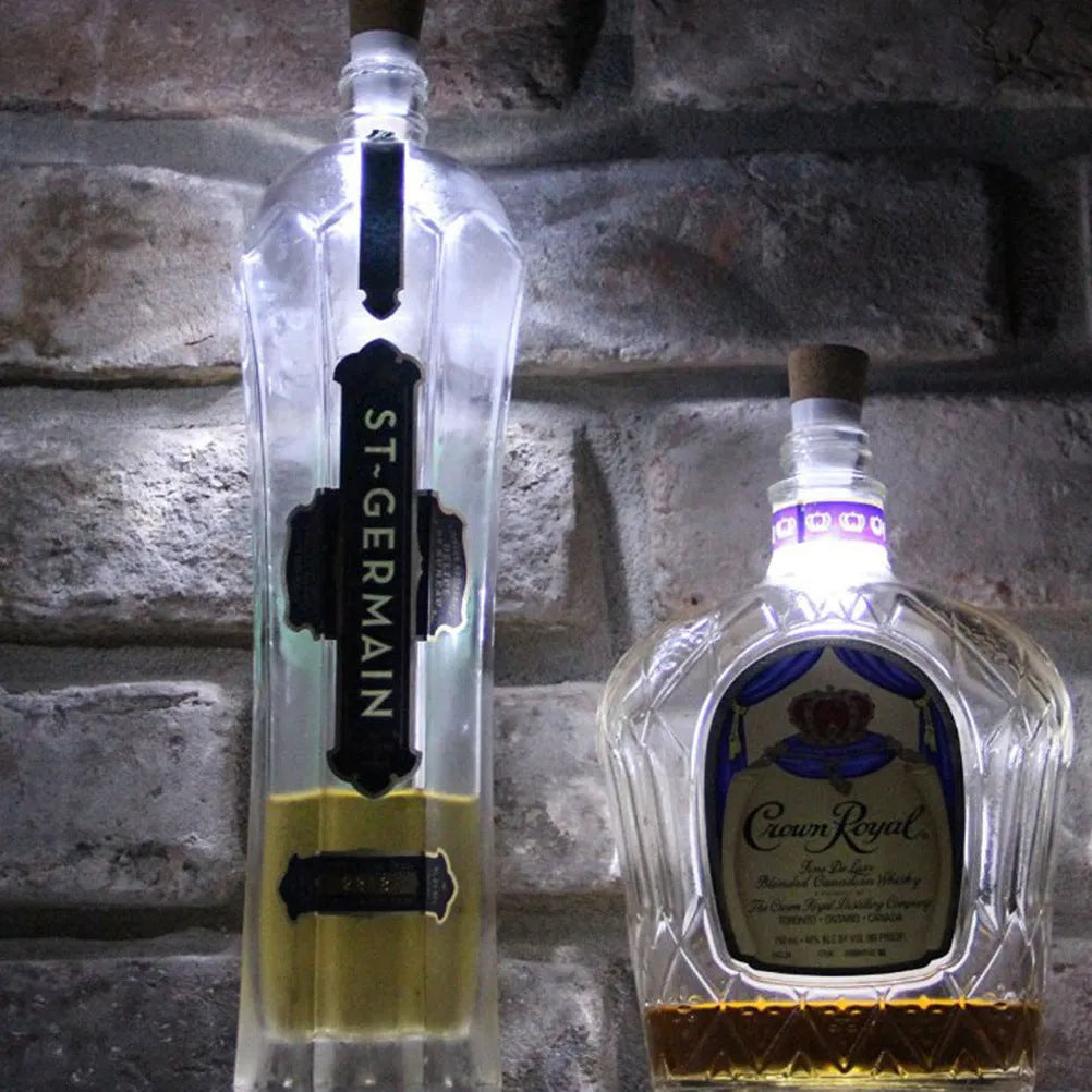 LED rechargeable luminous bottle cap cork light for holiday decoration with plastic shell