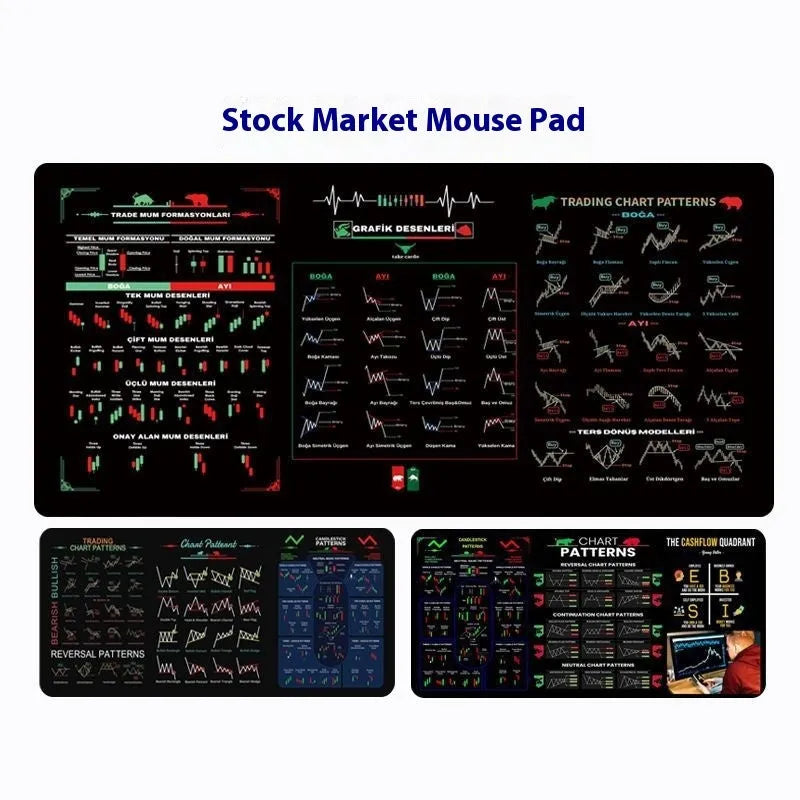 Black rubber desk mat with printed calculator keyboard layout, functioning as an anti-slip mouse pad.