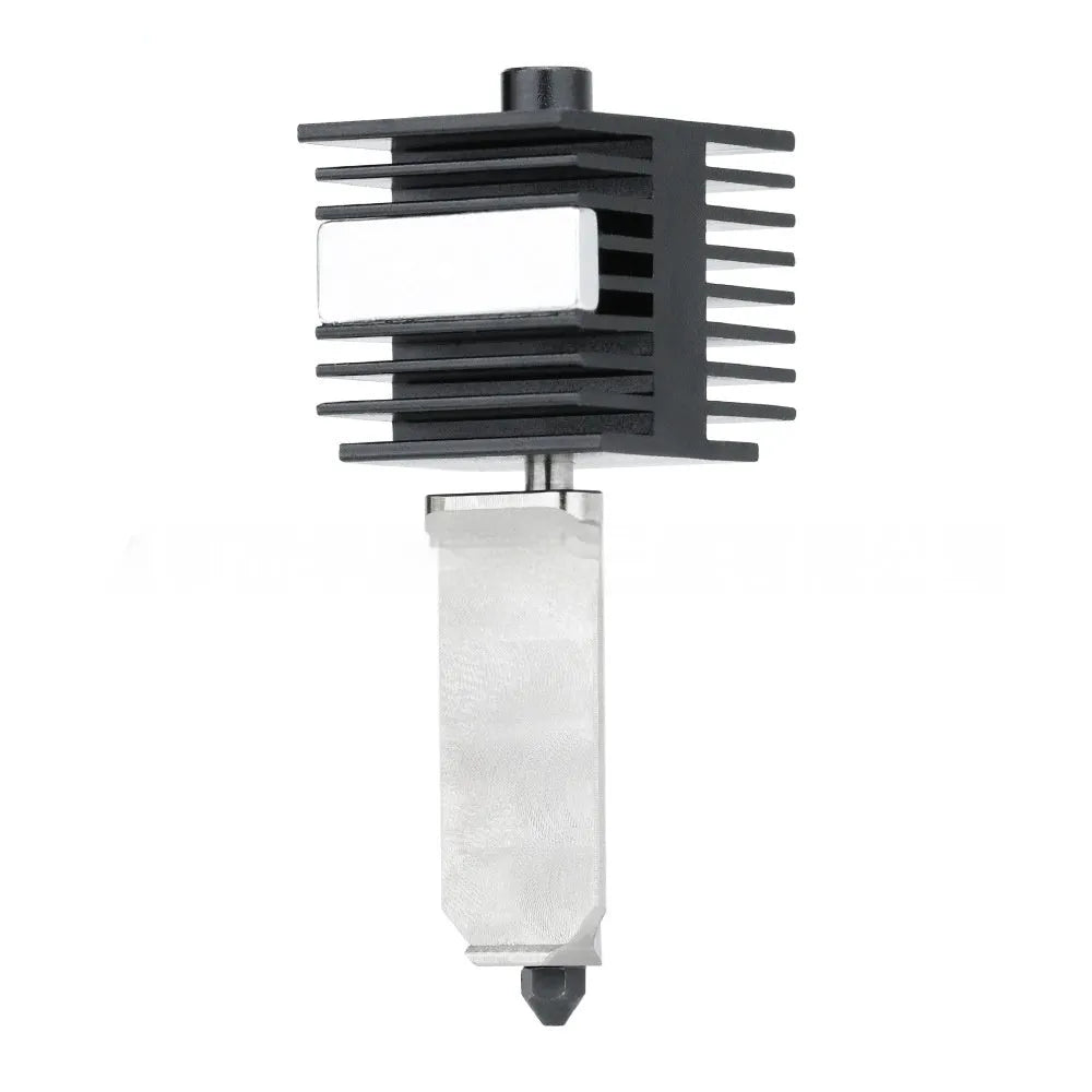 Bambu Lab A1 Mini hardened steel hot end assembly with four nozzle sizes and black silicone sleeve