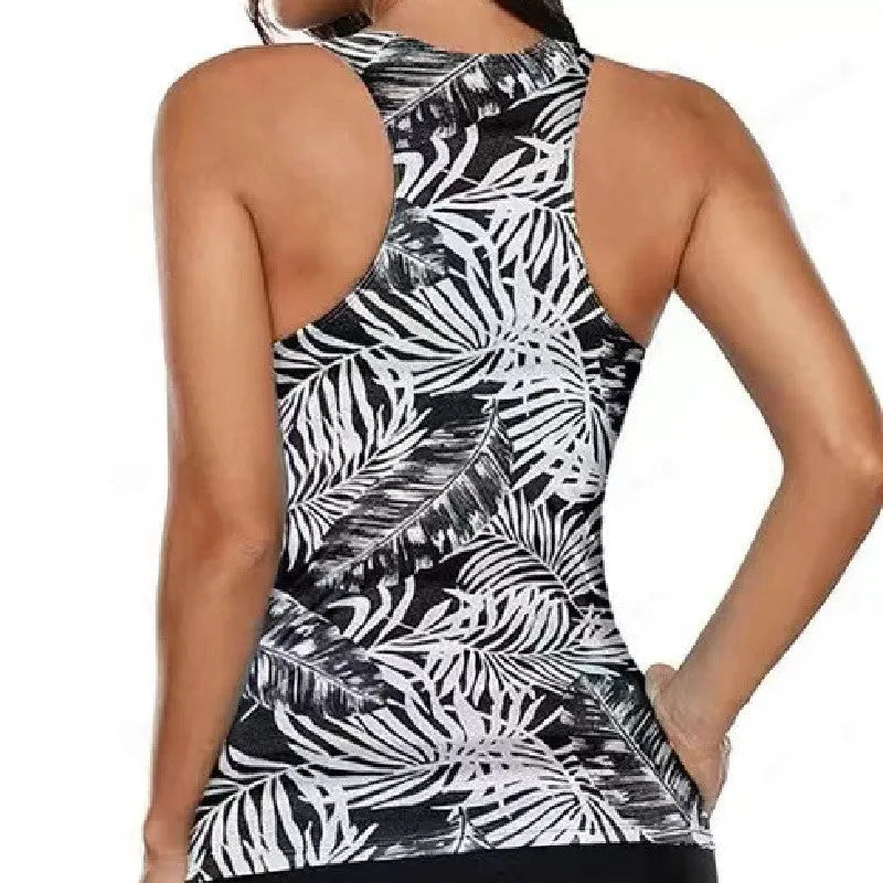 Women's split bow bikini swimsuit in polyester fabric shown in multiple colours