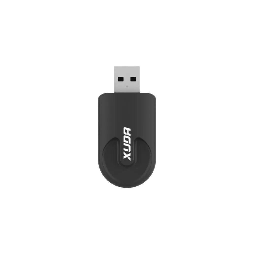 Black mini wireless CarPlay USB interface adapter measuring 26×55×13 mm