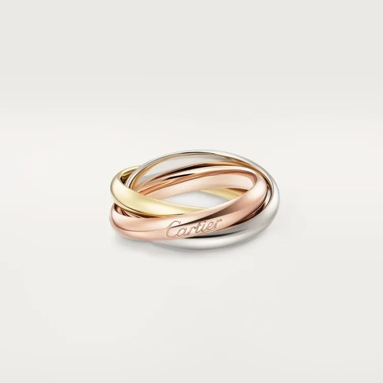 Silver geometric couple rings with diamond or plain options in rose gold and black finishes.