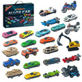 Christmas advent calendar blind box with 24 alloy toy car models in SZ303 colour