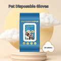 Pet disposable gloves for cat bathing and cleaning supplies in multiple pack options