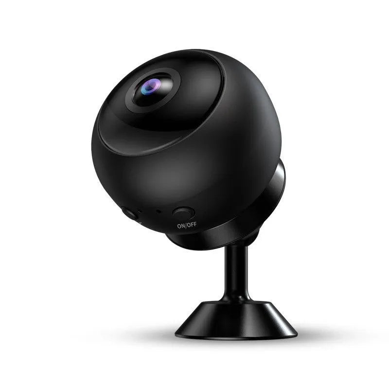 1080p wireless WIFI surveillance camera with ABS housing showing front lens and connection ports