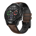 Ticwatch Pro X smart watch with circular display showing fitness metrics
