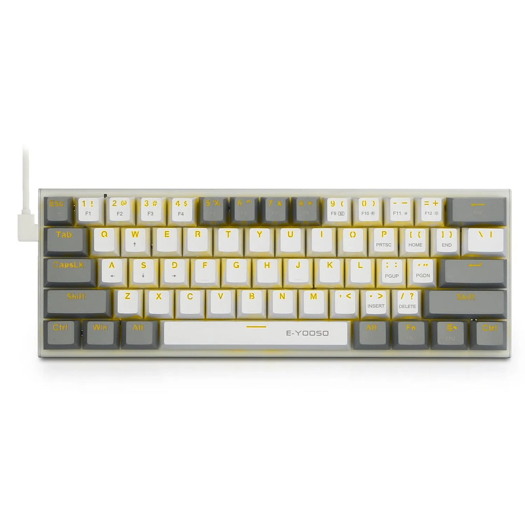 Z11 mechanical keyboard with aluminium alloy frame, black key caps, and RGB backlight on a desk
