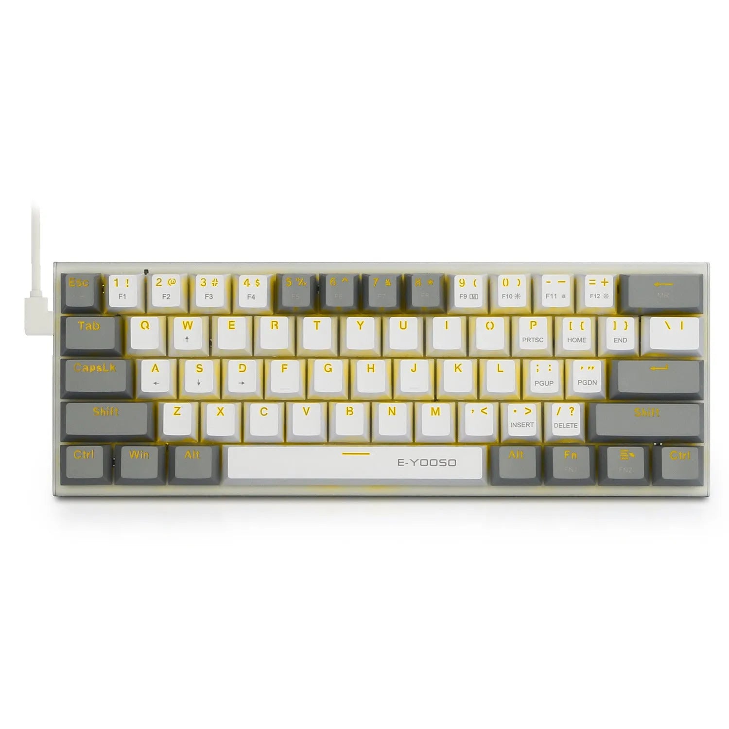 Z11 mechanical keyboard with aluminium alloy frame, black key caps, and RGB backlight on a desk