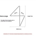 Minimalist carbon steel corner clothes hanger wall mounted storage hook small 50x40cm